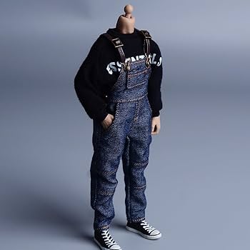 Amazon.com: Meetoget⠀ 1/12 Scale Male Figure Doll overalls